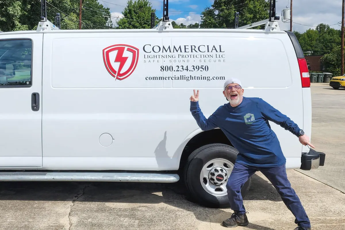 Commercial Lightning Protection van graphics