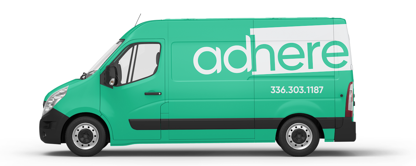 Floating Adhere Studio fleet van rendering